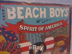 BEACH BOYS SPIRIT OF AMERICA ALBUM SIGNED BY Brian Wilson 5 SIGNATURES TOTAL