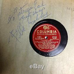 BILLIE HOLIDAY SIGNED & INSCRIBED RECORD ALBUM 1947
