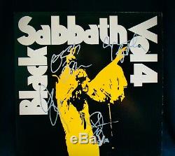 BLACK SABBATHAutographed VOLUME 4 Album By All Four withCOAMint! Ozzy Osbourne
