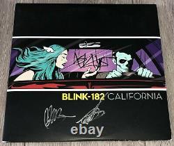 BLINK 182 SIGNED CALIFORNIA ALBUM TRAVIS BARKER +2 withPROOF & BECKETT BAS LOA