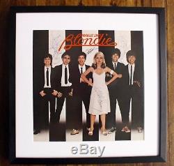 BLONDIE BAND Signed + Framed Parallel Lines Record Album Debbie Harry