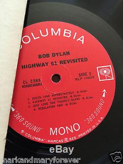 BOB DYLAN AUTOGRAPH HE SIGNED HIGHWAY 61 REVISITED RARE MONO RECORD ALBUM