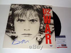 Bono U2 Signed Autograph War Vinyl Record Album Psa/dna Coa