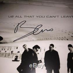 BONO signed autographed ALL THAT YOU CAN'T LEAVE BEHIND ALBUM SLEEVE U2 BAS COA