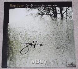 BON IVER SIGNED FOR EMMA, FOREVER AGO RECORD ALBUM VINYL LP JUSTIN VERNON withCOA