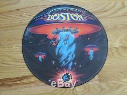 BOSTON Guitarist TOM SCHOLZ signed BOSTON 1976 Record / Album Picture Disc COA