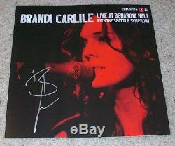 BRANDI CARLILE SIGNED LIVE AT BENAROYA HALL 12x12 ALBUM FLAT withPROOF