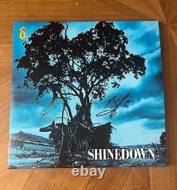 BRENT SMITH signed album SHINEDOWN LEAVE A WHISPER PROOF 1