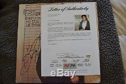 BRUCE SPRINGSTEEN SIGNED DARKNESS ON THE EDGE OF TOWN RECORD ALBUM RARE PSA LOA