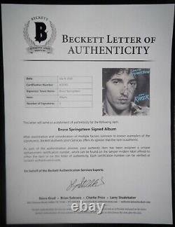 BRUCE SPRINGSTEEN SIGNED The River 1980 Double Vinyl LP Record Album BAS LOA