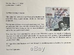 B. B. Bb king signed album live in cook county jail autographed psa dna coa