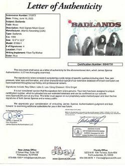 Badlands Authentic Group Signed Record Album Autographed, Ray Gillen, JSA LOA