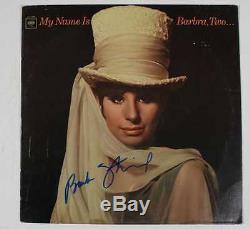 Barbra Streisand My Name is Barbra Two Autographed Album Cover with COA