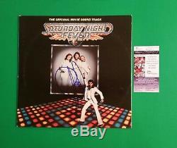 Barry Gibb Signed Saturday Night Fever Lp Album With Photo Proof And Jsa Coa