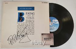 Bb King Music Legend Signed Autographed Vinyl Record Album Beckett Authentic