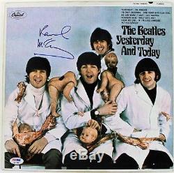 Beatles Paul Mccartney Signed Yesterday & Today Butcher Cover Album Psa/dna Coa