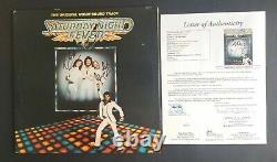 Bee Gees Barry Meurice Robin Gibb signed Saturday Night Fever album JSA COA psa