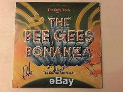 Bee Gees Bonanza Signed Autograph Album Cover X 3