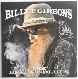 Billy Gibbons Signed Big Bad Blues Vinyl Record Album BAS COA ZZ Top Autograph