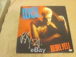 Billy Idol Rebel Yell Autographed Record Album Hologram