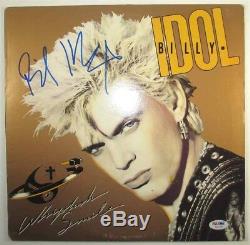 Billy Idol Whiplash Smile Autographed Signed Album LP Record PSA/DNA COA
