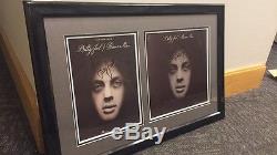 Billy Joel autographed Piano Man album and Piano Man sheet music framed