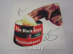 Black Keys Thickfreakness signed autographed record album cover JSA COA