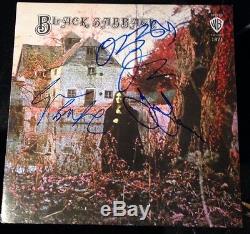 Black Sabbath Band Signed Autograph Original First Album Lp Coa Ozzy Osbourne +3
