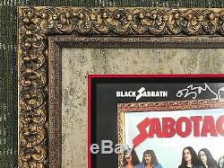 Black Sabbath Signed Autographed Sabotage Album Awesome Custom Framed JSA LOA