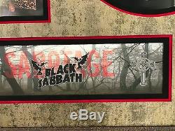 Black Sabbath Signed Autographed Sabotage Album Awesome Custom Framed JSA LOA
