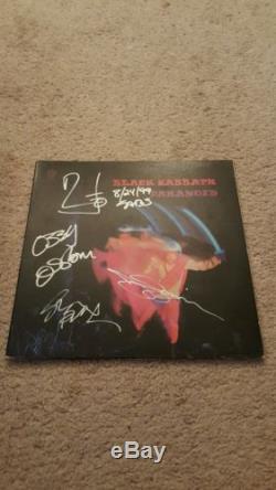 Black Sabbath Signed Paranoid LP Rare Autograph Original Album Ozzy Osbourne