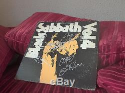 Black Sabbath album SIGNED Vol 4 paranoid ozzy motorhead metal thrash LP record