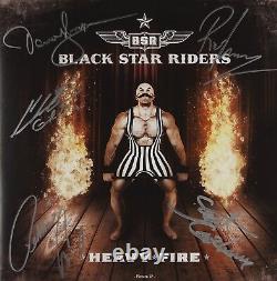 Black Star Riders Signed Autograph Record Album Vinyl JSA Heavy Fire