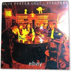 Blue Oyster Cult Band Autographed Album Cover Dharma Bloom Burgi BAS AB08384