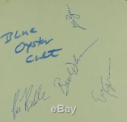 Blue Oyster Cult JSA Signed Autograph Record Album Vinyl Promo Agents of Fortune