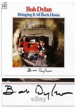 Bob Dylan Signed Album Bringing Back Home Roger Epperson & ManagerJeff Rosen COA