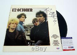 Bono U2 Signed Autograph October Vinyl Record Album Psa/dna Coa