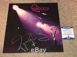 Brian May Roger Taylor Signed Queen Album Rock Band Bohemian Rhapsody Bas