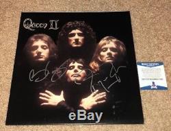 Brian May Roger Taylor Signed Queen II 2 Album Rock Band Bohemian Rhapsody Bas