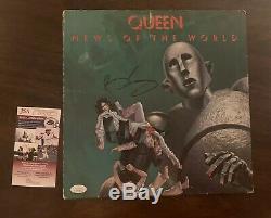 Brian May Signed Queen News Of The World Autographed Album LP JSA CC97335