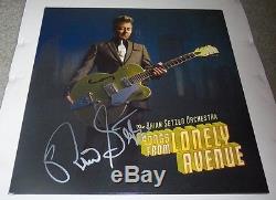 Brian Setzer Signed Songs From Lonely Avenue Lp Vinyl Album Record Orchestra