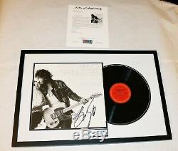 Bruce Springsteen Framed Signed Born To Run Lp Album Record Psa Jsa