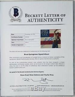 Bruce Springsteen Signed Record Bas Beckett Loa Bgs Autographed Lp Album Vintage