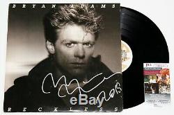 Bryan Adams Signed Reckless Lp Vinyl Record Album Autographed Summer 69 +jsa Coa