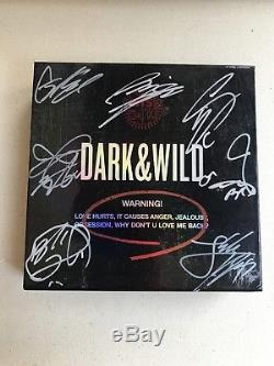 Bts Signed Album Dark & Wild. From South Korea. Shipping From Us