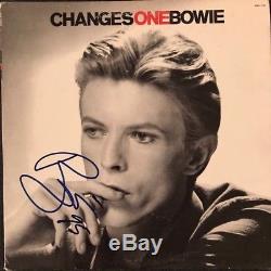 CHANGES ONE BOWIE Album Signed by David Bowie with COA