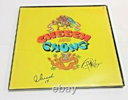 CHEECH AND CHONG Up In Smoke SIGNED + Framed Vinyl Record Album PROOF