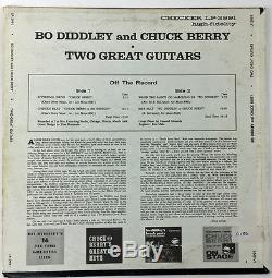 Chuck Berry Signed Two Guitar Greats Record Album Cover Lp Psa/dna #y45864