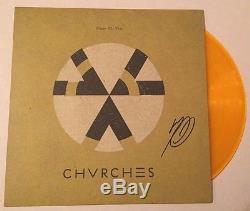 CHVRCHES SIGNED UNDER THE TIDE ORANGE VINYL LP RECORD ALBUM RSD WithCOA
