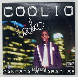 COOLIO Signed Gangsta's Paradise RECORD Album LP Vinyl Hip Hop RAP BECKETT COA